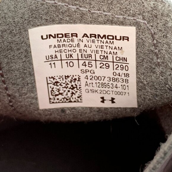 Under Armour Spotlight DL FG Soccer Cleat Shoes Mens Color Grey Orange Size 11 - Picture 13 of 14